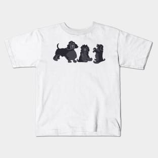 Three Spaniels Kids T-Shirt